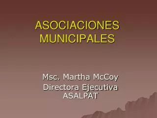 ASOCIACIONES MUNICIPALES