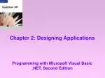 Chapter 2: Designing Applications