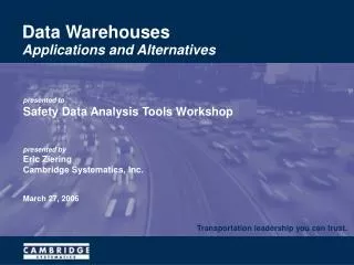 Data Warehouses