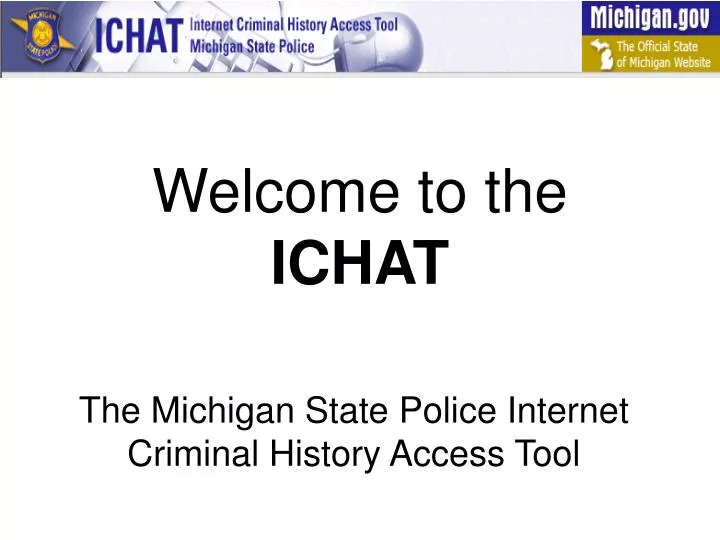 welcome to the ichat
