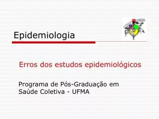epidemiologia