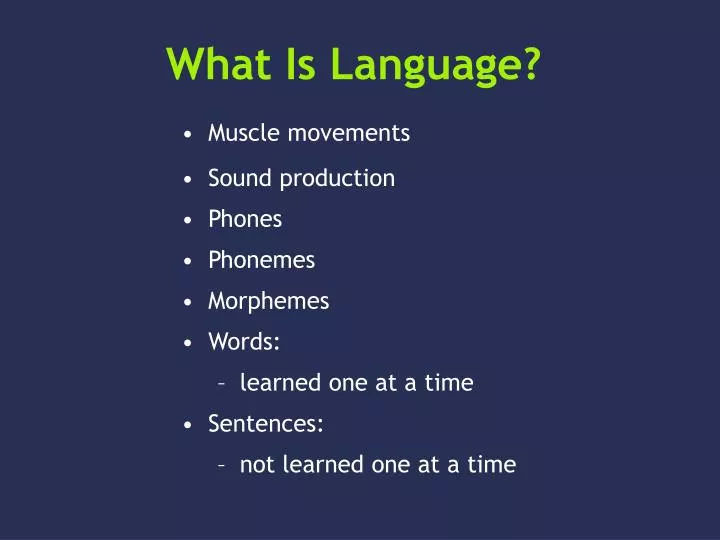 what is language