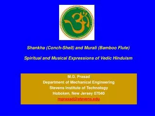 Shankha (Conch-Shell) and Murali (Bamboo Flute) Spiritual and Musical Expressions of Vedic Hinduism