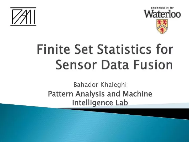 finite set statistics for sensor data fusion
