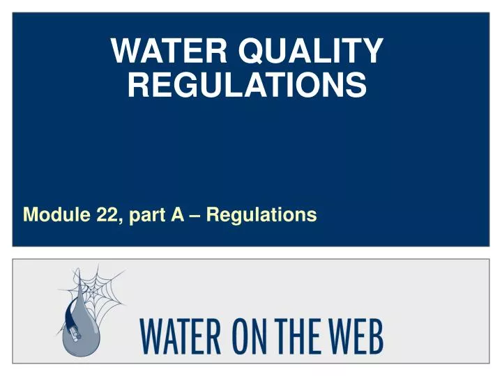 water quality regulations