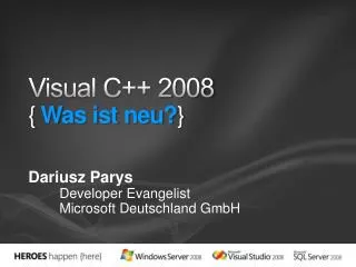 Visual C++ 2008 { Was ist neu? }