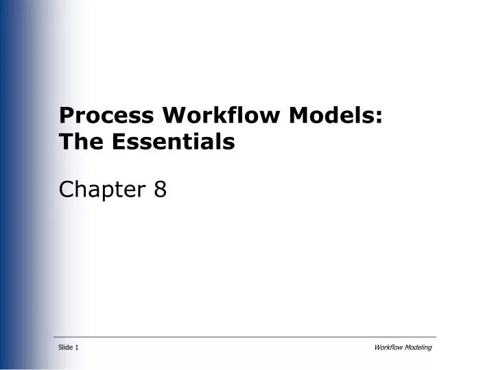 process workflow models the essentials