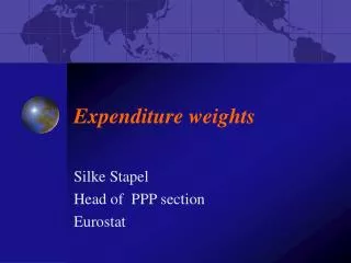 Expenditure weights
