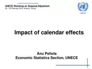 Impact of calendar effects
