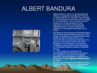 albert bandura