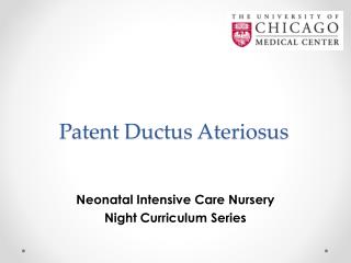 Patent Ductus Ateriosus