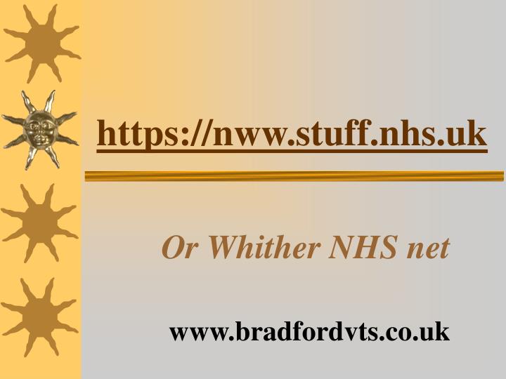 https nww stuff nhs uk