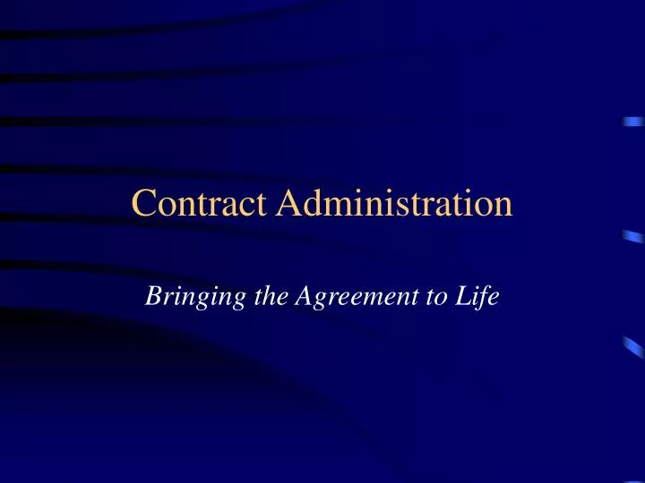 contract administration