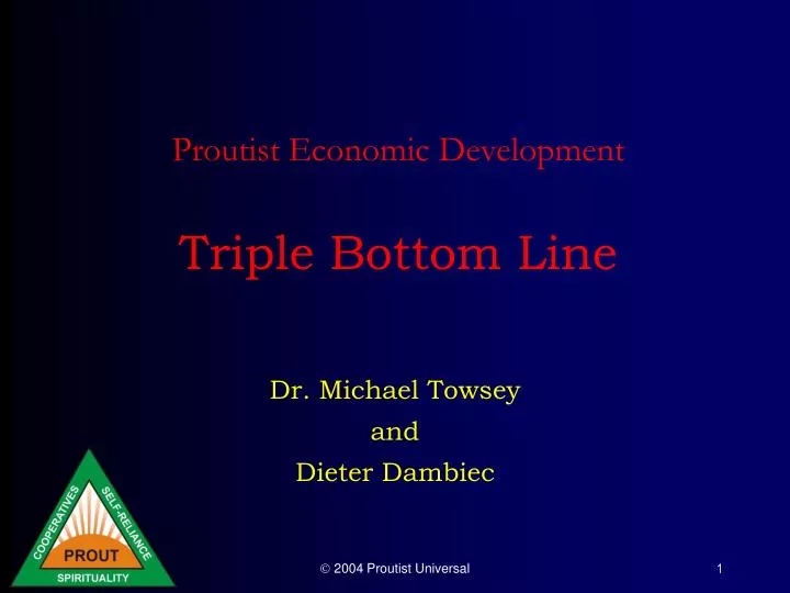 proutist economic development triple bottom line