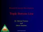 Proutist Economic Development Triple Bottom Line - slide 1