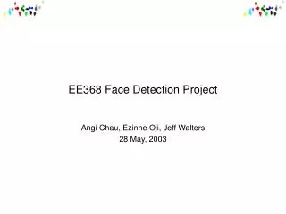 EE368 Face Detection Project