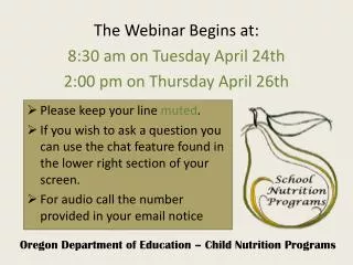Oregon Department of Education – Child Nutrition Programs