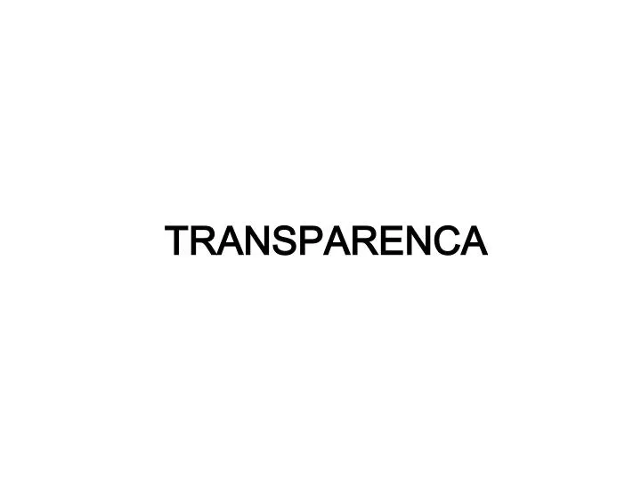 transparenca