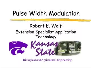 Pulse Width Modulation