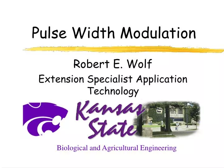 pulse width modulation
