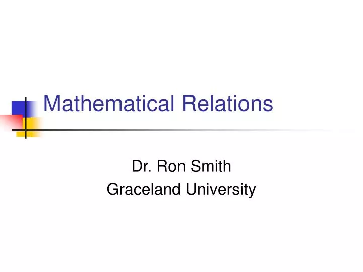 mathematical relations