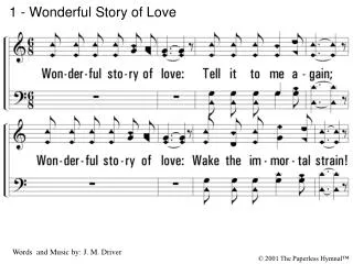 1 - Wonderful Story of Love