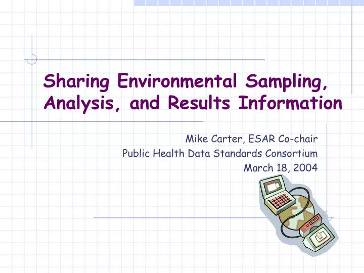 sharing environmental sampling analysis and results information