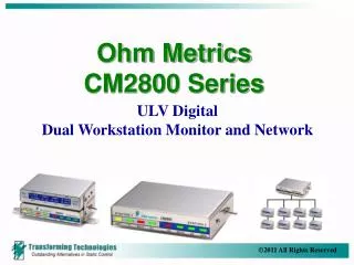 Ohm Metrics CM2800 Series