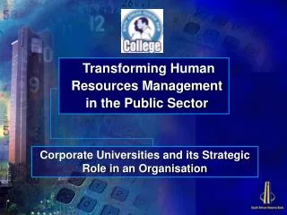 Transforming Human Resources Management in the Public Sector
