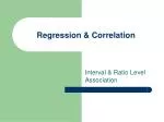 Regression &amp; Correlation - slide 1