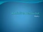 Addictive Behaviour - slide 1