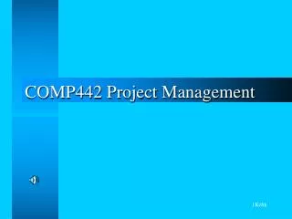 COMP442 Project Management