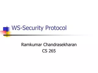 WS-Security Protocol