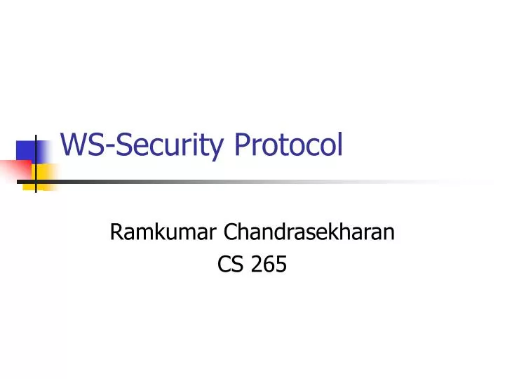 ws security protocol