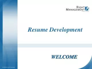 Resume Development
