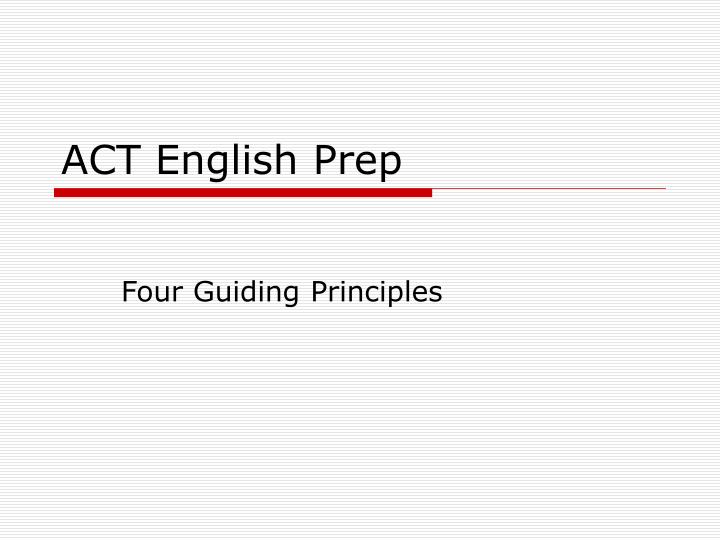 four guiding principles