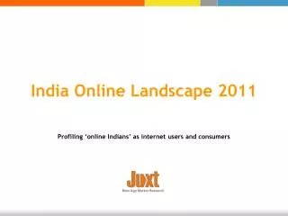 India Online Landscape 2011