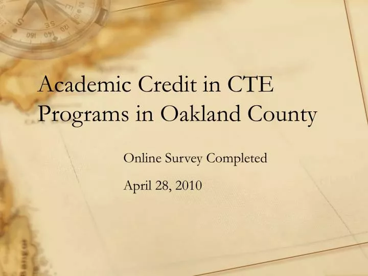 academic credit in cte programs in oakland county