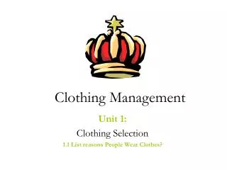 Clothing Management