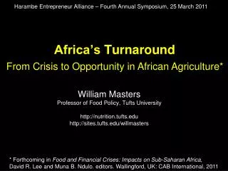 Africa’s Turnaround