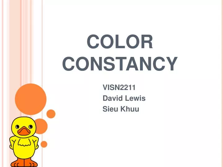 color constancy