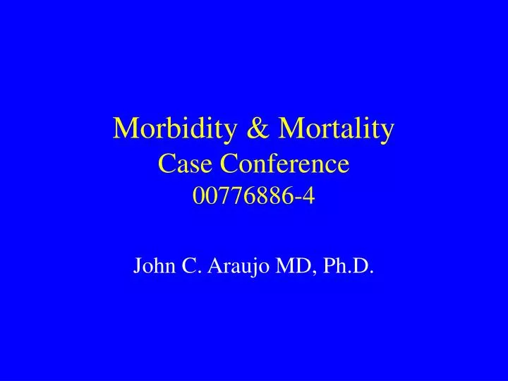 morbidity mortality case conference 00776886 4
