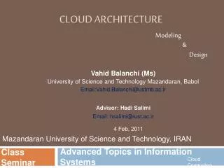 Cloud architecture