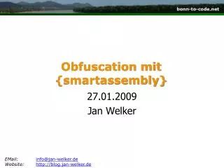 Obfuscation mit {smartassembly}