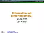 Obfuscation mit {smartassembly} - slide 1