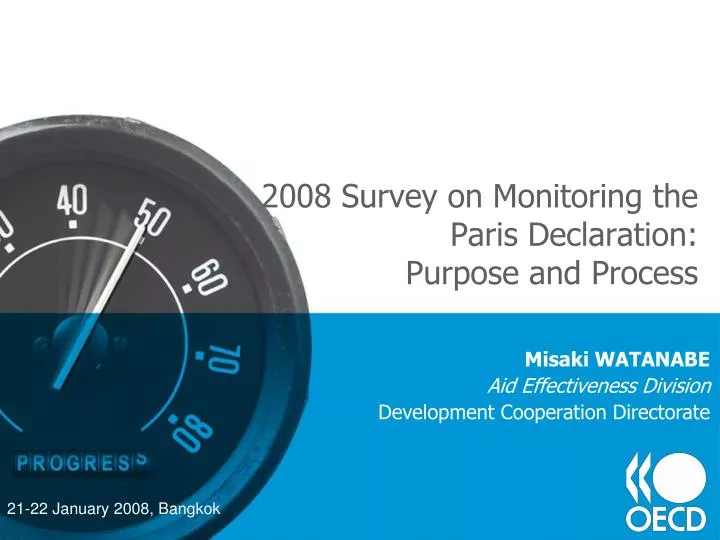 2008 survey on monitoring the paris declaration purpose and process
