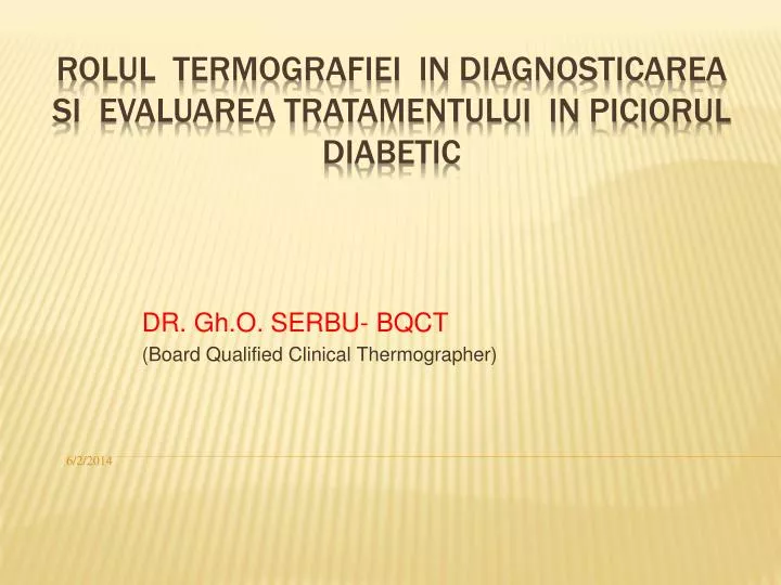 dr gh o serbu bqct board qualified clinical thermographer