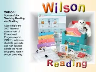Wilson: Successfully Teaching Reading and Spelling