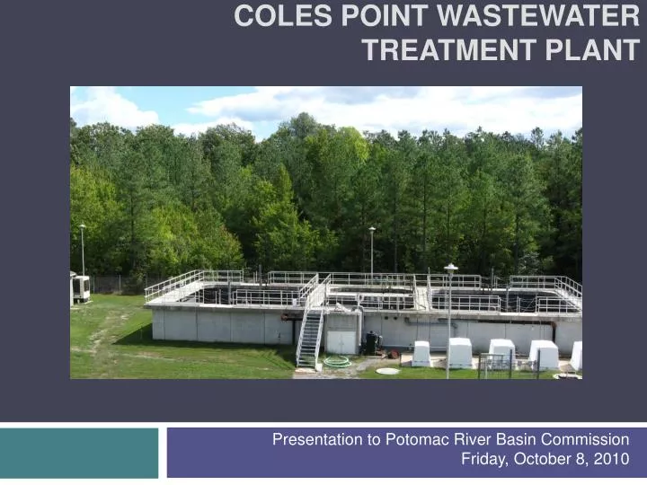coles point wastewater treatment plant