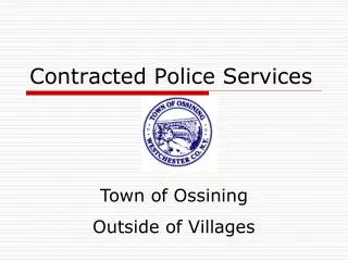Contracted Police Services